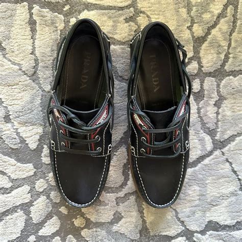 prada shoes without laces|Prada sailing shoes size.